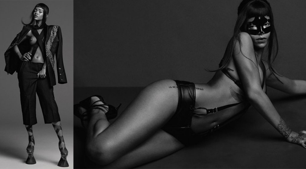 Rihanna – AnOther Magazine Topless Photoshoot (S/S 2015) (NSFW) (LQ)