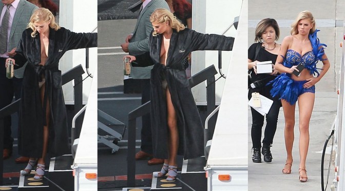 Charlotte McKinney – Braless Candids in Los ANgeles