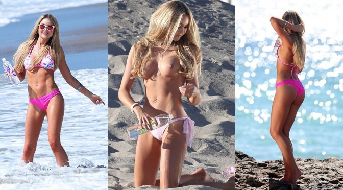 Kerrie McMahon – “138 Water” Topless Bikini Photoshoot (NSFW)