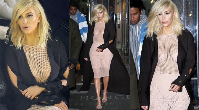 Kim Kardashian – “Lanvin” Fashion Show in Paris