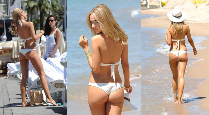 Kimberley Garner – Swimsuit Candids in Cannes