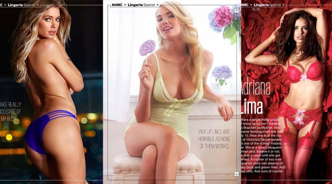 Various Celebs – Maniac Magazine Lingerie Special (January 2015)