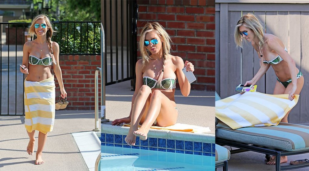 Audrina Patridge – Bikini Candids in Los Angeles