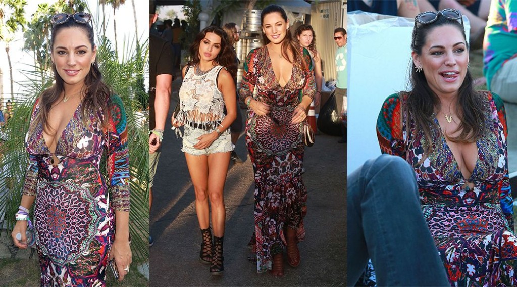 Kelly Brook at Coachella Festival in Indio