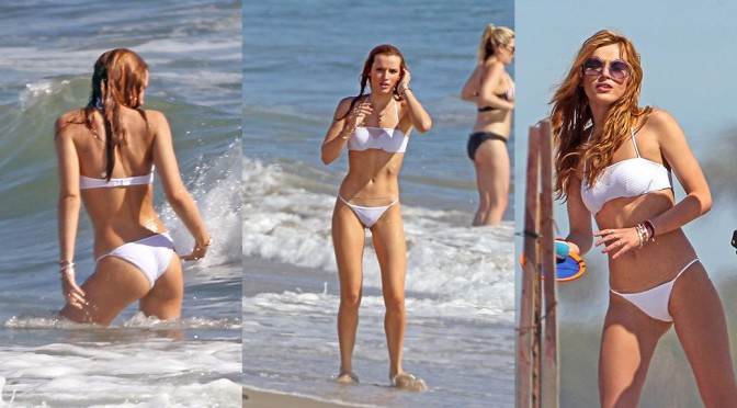 Bella Thorne – Bikini Candids in Los Angeles
