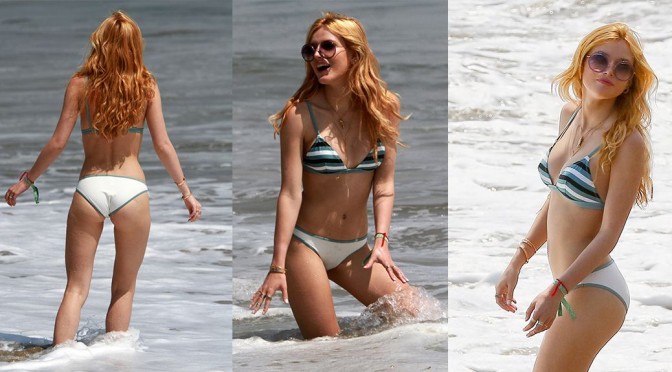 Bella Thorne – Bikini Candids in Los Angeles