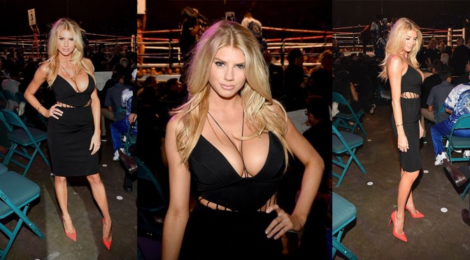 Charlotte McKinney – Cleavage Candids in Las Vegas