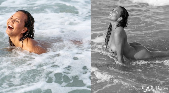Chrissy Teigen – DuJour Magazine Naked Photoshoot (Summer 2015) (NSFW)