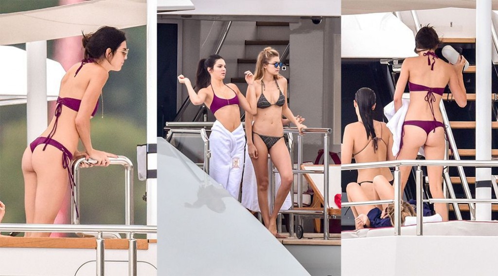Kendall Jenner & Gigi Hadid – Bikini Candids in Monte Carlo