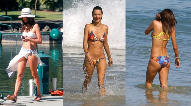 Alessandra Ambrosio – Bikini Candids in Rio