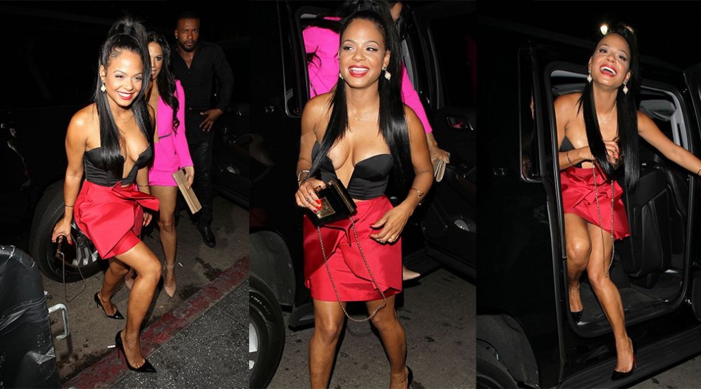 Christina Milian – Cleavage Candids in Hollywood