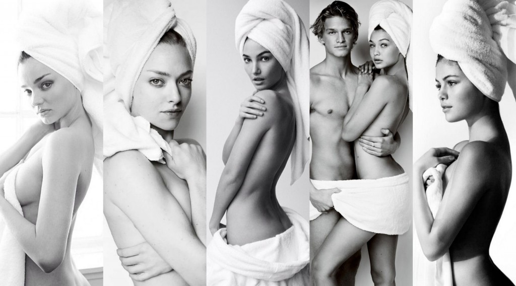 Various Celebs – Mario Testino Towel Series Photoshoot