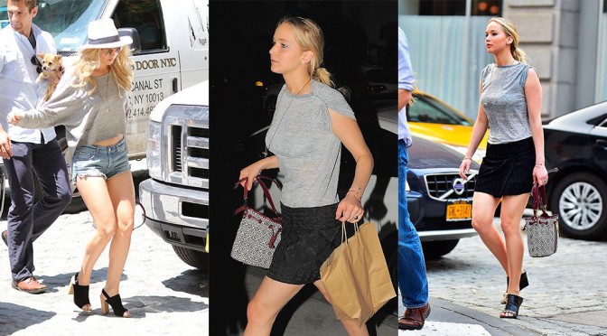Jennifer Lawrence – Leggy Candids in New York