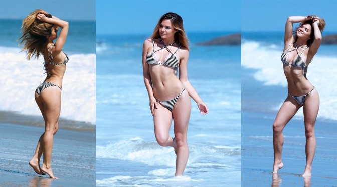 Kaili Thorne – “138 Water” Bikini Photoshoot Candids in Malibu