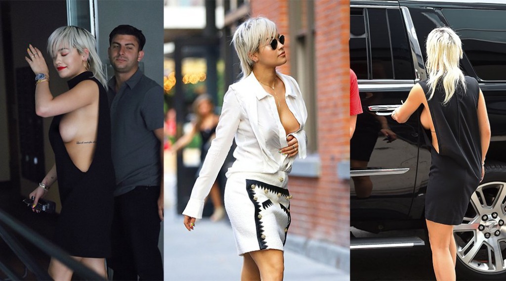 Rita Ora – Braless Candids in New York City