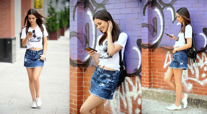 Victoria Justice – Leggy Candids in New York City