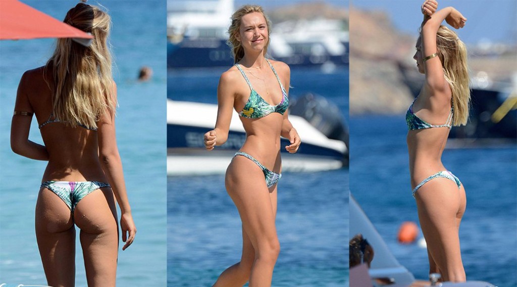 Alexis Ren – Bikini Candids in Greece