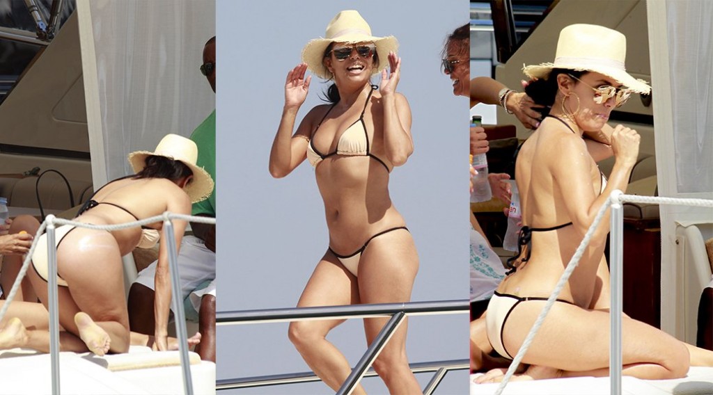 Eva Longoria – Bikini Candids in Marbella