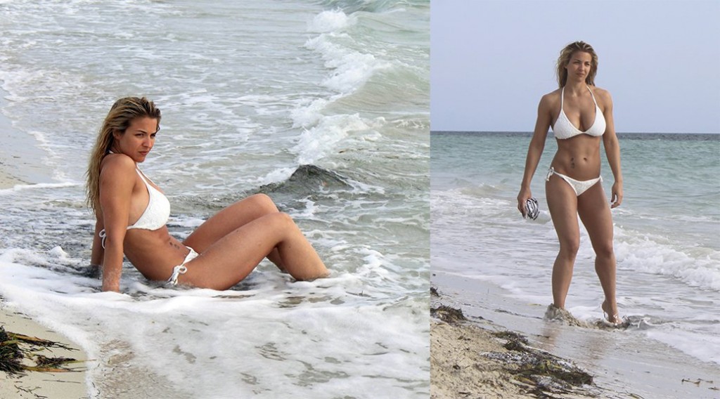 Gemma Atkinson – Bikini Candids in Cuba