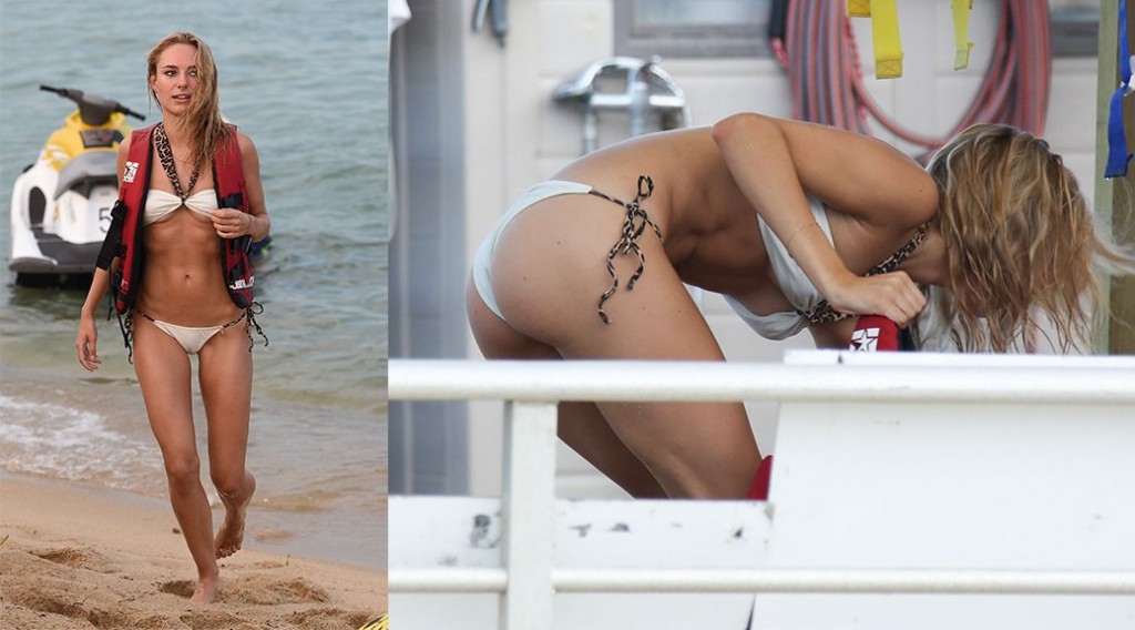Kimberley Garner – Bikini Candids in St. Tropez