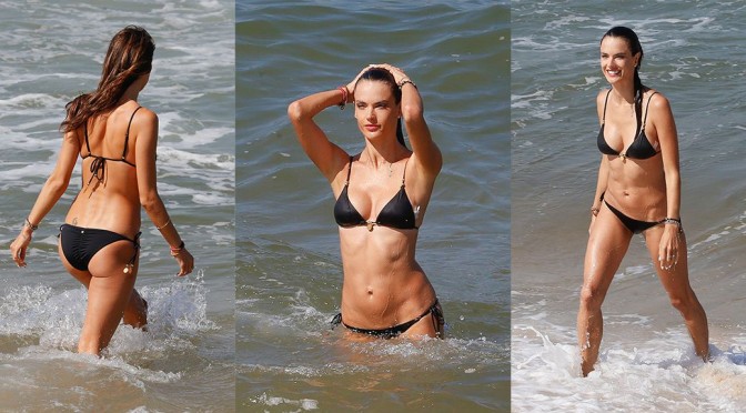 Alessandra Ambrosio – Bikini Candids in Rio de Janeiro