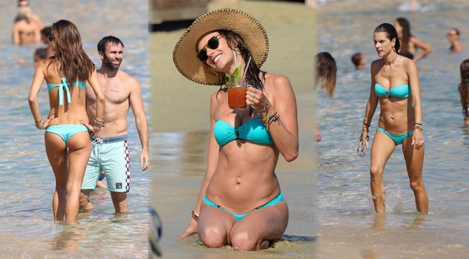 Alessandra Ambrosio – Bikini Candids in Mykonos