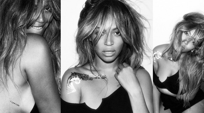 Beyonce – Flash Tattoos Collection Photoshoot