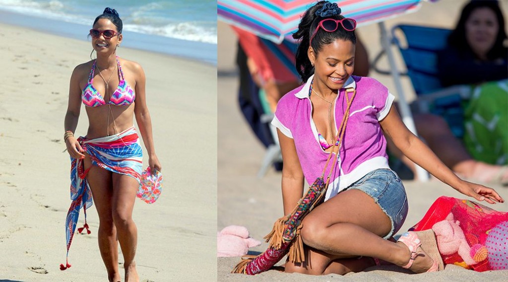 Christina Milian – Bikini Candids in Malibu