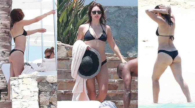 Katharine McPhee – Bikini Candids in Cabo San Lucas