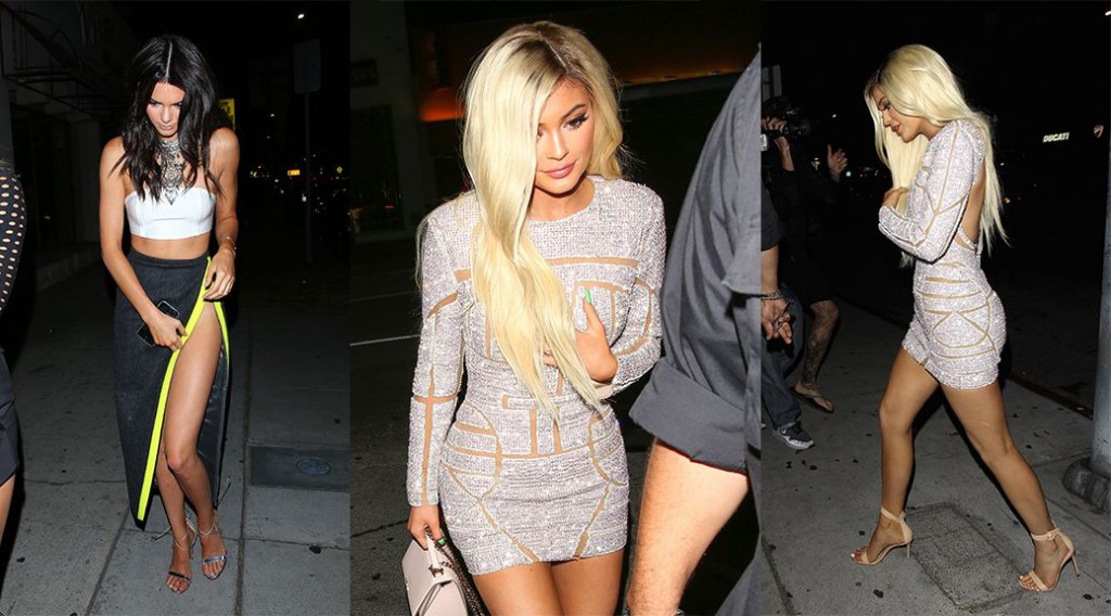 Kendall & Kylie Jenner at The Nice Guy in West Hollywood