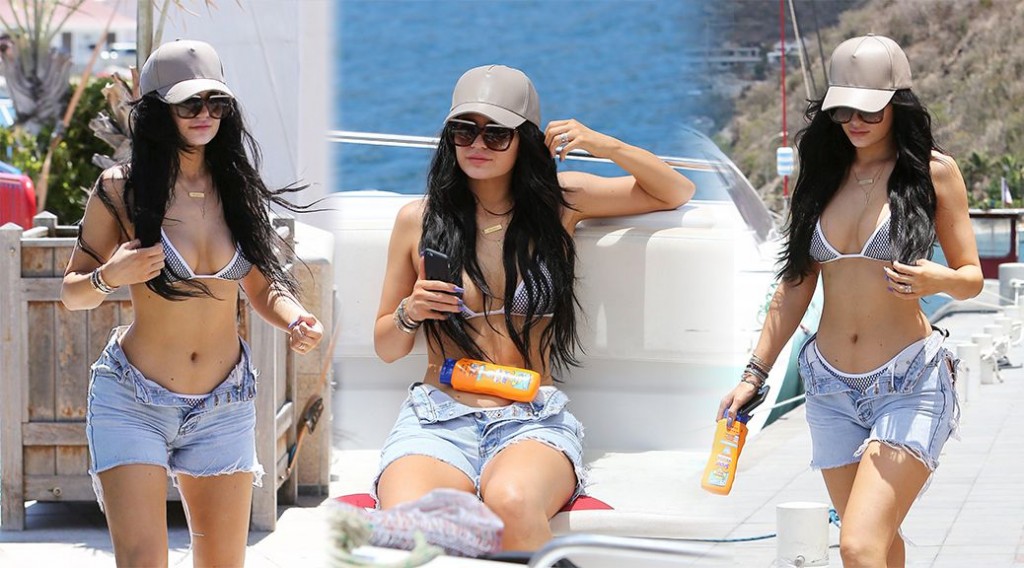 Kylie Jenner – Bikini Candids in St. Barts