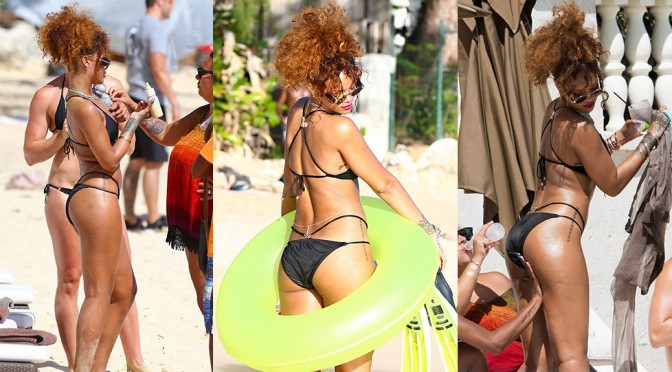 Rihanna – Bikini Candids in Barbados