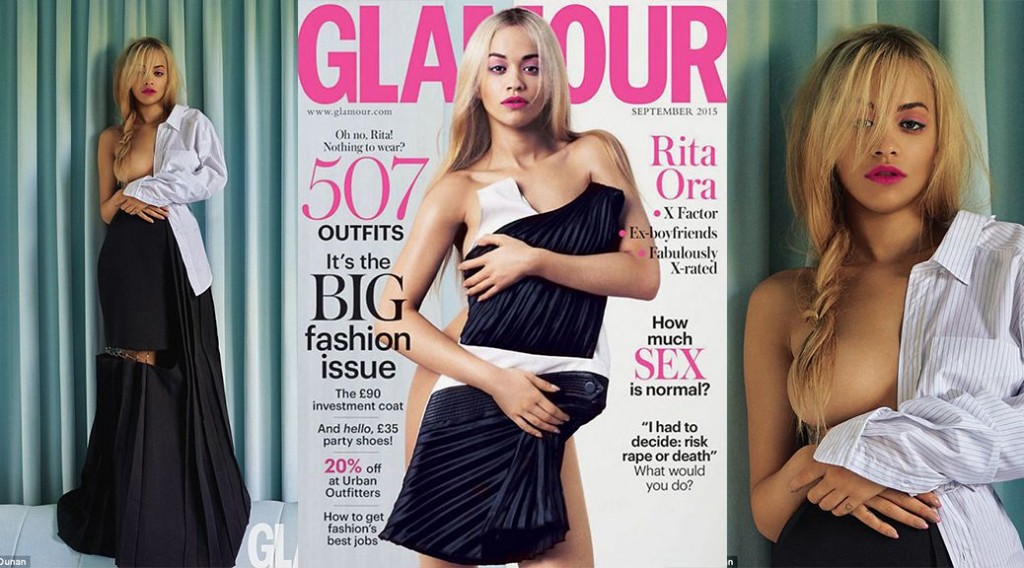 Rita Ora – Glamour UK Magazine Topless Photoshoot (September 2015)