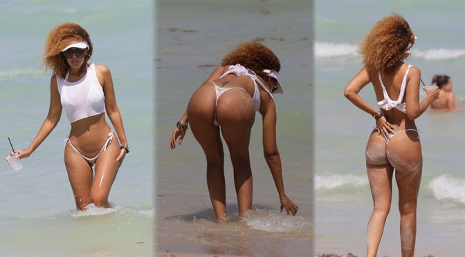 Aisha Thalia – Bikini Candids in Miami