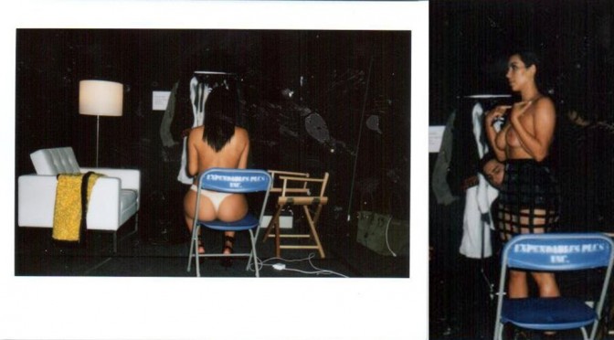 Kim Kardashian – System Magazine Topless Photoshoot Candids (NSFW)
