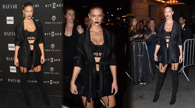 Nina Agdal – 2015 Harper’s BAZAAR ICONS Event in New York
