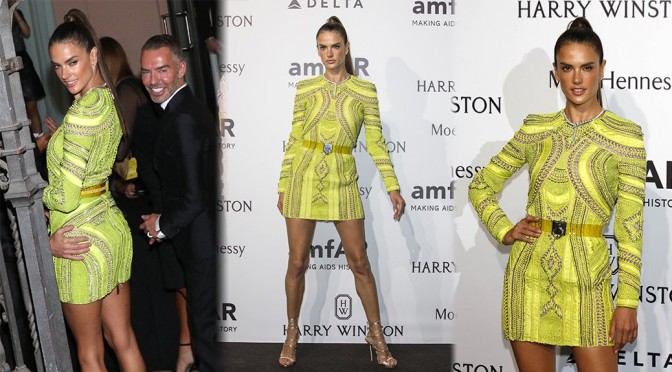 Alessandra Ambrosio – amfAR Gala in Milan