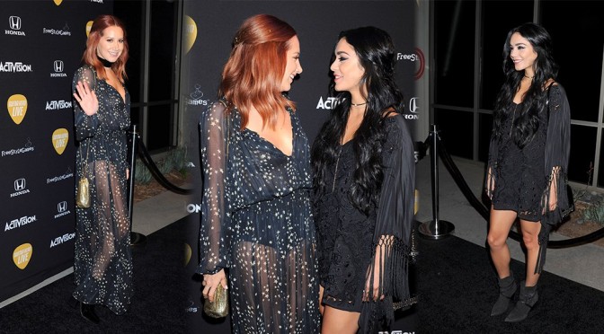 Ashley Tisdale and Vanessa Hudgens – Guitar Hero Live Launch Party