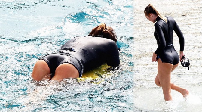 Candice Swanepoel – Victoria’s Secret Photoshoot Candids in St. Barts