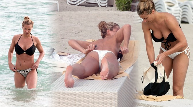 Gemma Atkinson – Bikini Candids in Cuba