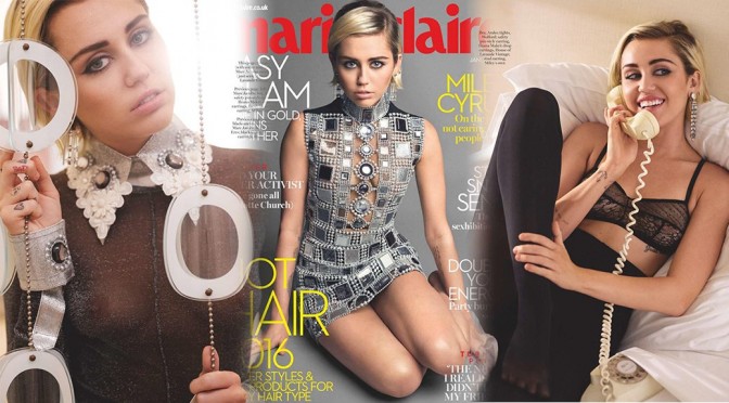 Miley Cyrus – Marie Claire UK Magazine (January 2016)