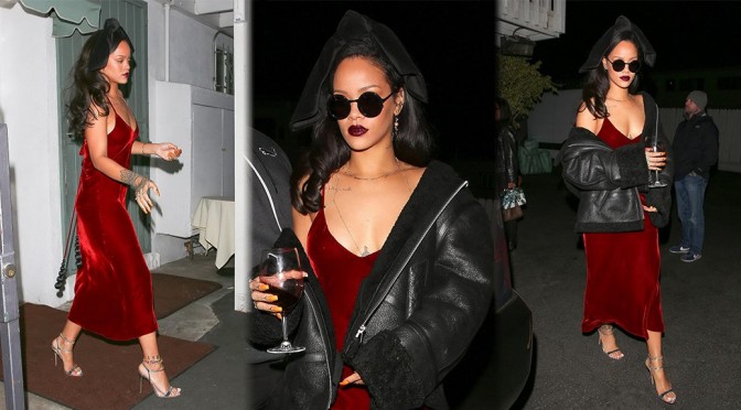 Rihanna – Braless Candids in Santa Monica