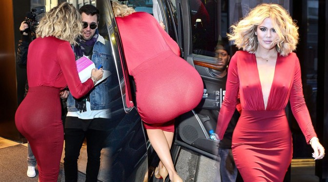 Khloe Kardashian – Braless Candids in New York