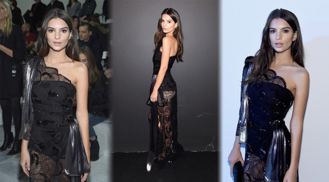 Emily Ratajkowski – Marc Jacobs Fall 2016 Fashion Show in New York