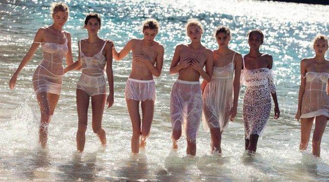Victoria’s Secret Angels  Topless in Vogue Spain Magazine (May 2016)