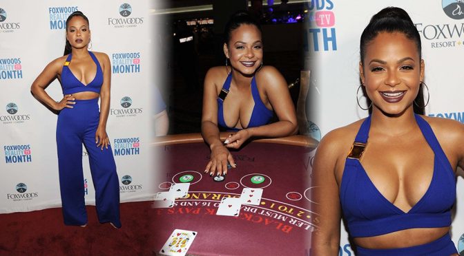 Christina Milian at Foxwoods Resort and Casino in Las Vegas