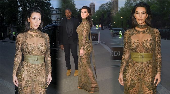 Kim Kardashian – Vogue 100th Anniversary Gala Dinner in London