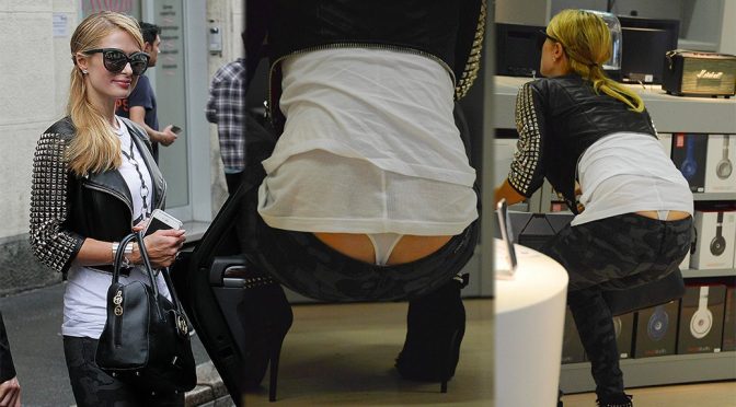 Paris Hilton – Candids in Milan