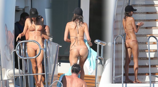 Alessandra Ambrosio – Bikini Candids in France