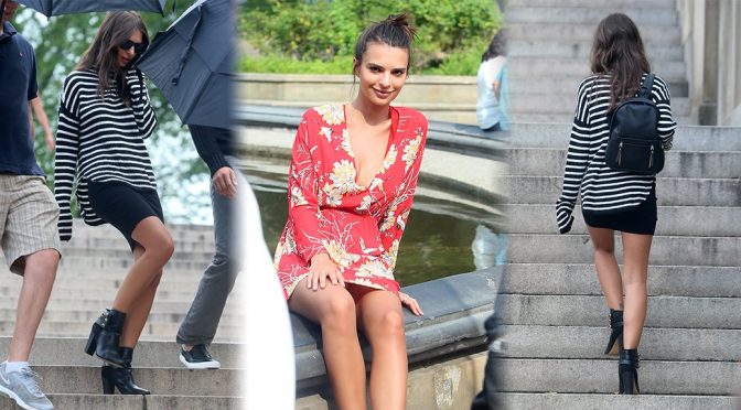 Emily Ratajkowski – Photoshoot Candids in New York